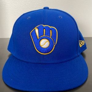 Brewers New Era fitted hat (Worn Once)